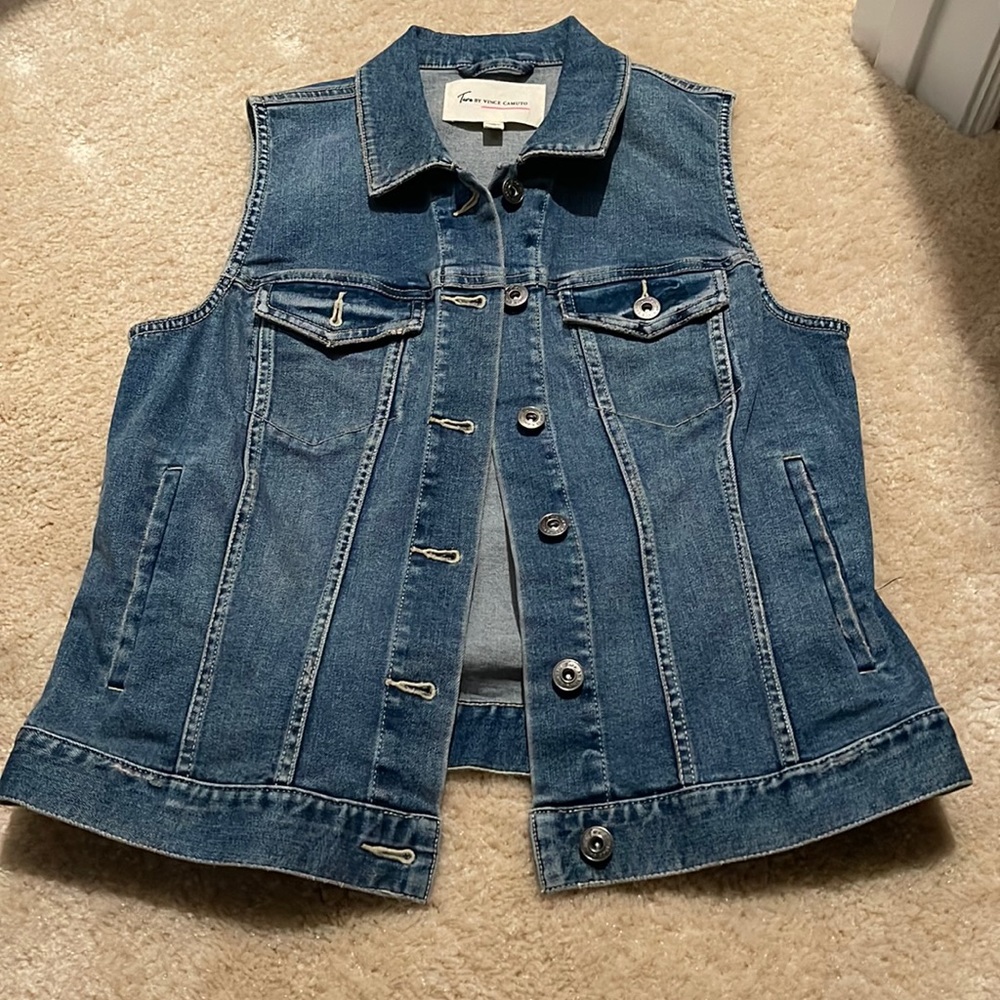 two by vince camuto denim vest - Picture 1 of 2